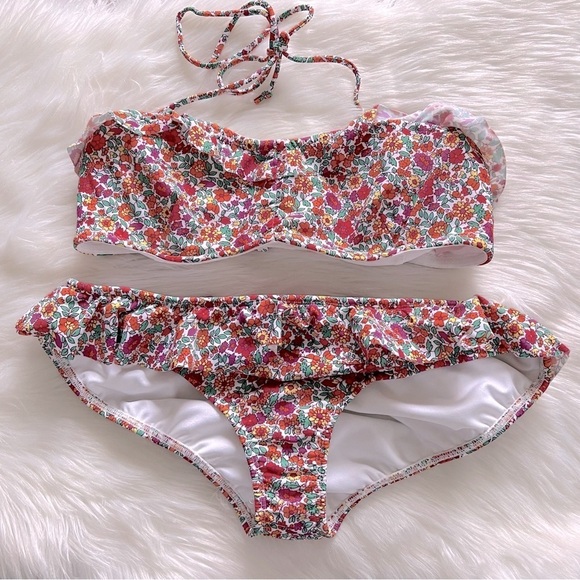 Shoshanna x Charlotte Robson Floral Two Piece Bikini Set Large - Picture 1 of 6